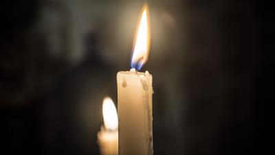 Candle flame wax 4k wallpaper