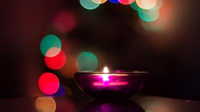 Candle flare shine 4k wallpaper