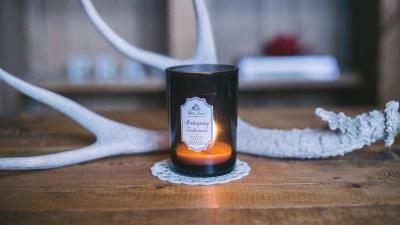 Candle horns glass 4k wallpaper