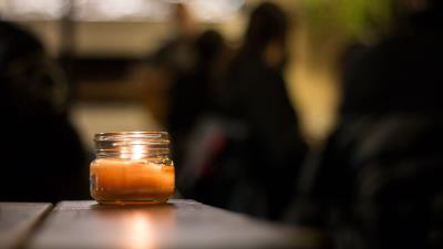 Candle jar wax 4k wallpaper