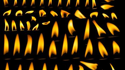 Candles fire burn 4k wallpaper