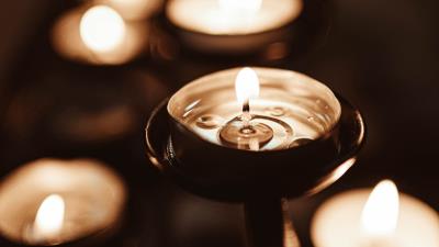 Candles fire light 4k wallpaper