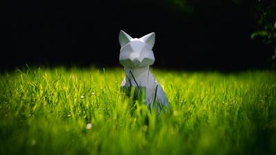 Cat figurine 3d 4k wallpaper