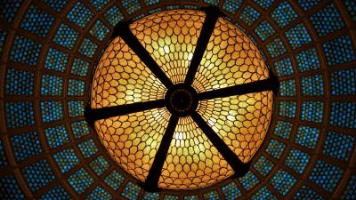 Ceiling arch patterns 4k wallpaper