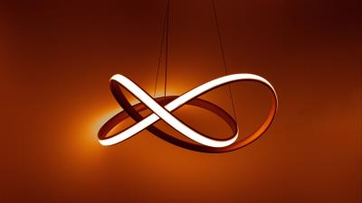 Chandelier lamp glow 4k wallpaper