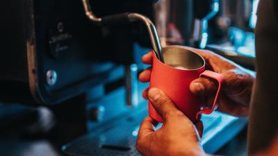 Coffee cup coffee machine 4k wallpaper