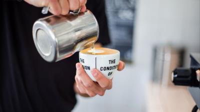 Coffee cup milk 4k wallpaper