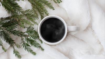 Coffee spruce needles 4k wallpaper