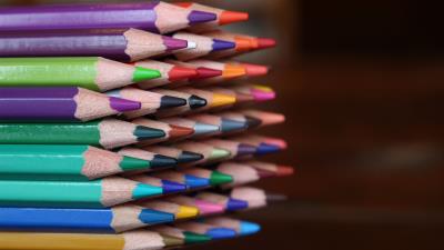 Colored pencils colorful sharpened 4k wallpaper