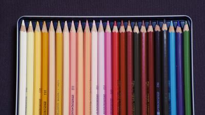 Colored pencils kit drawing 4k wallpaper