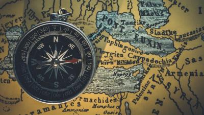 Compass map travel 4k wallpaper