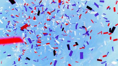 Confetti colorful sky 4k wallpaper