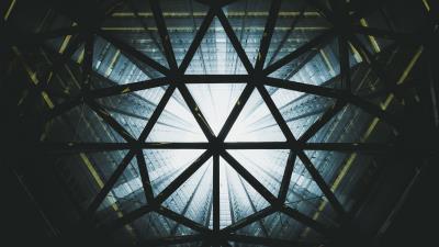 Construction structure shape 4k wallpaper