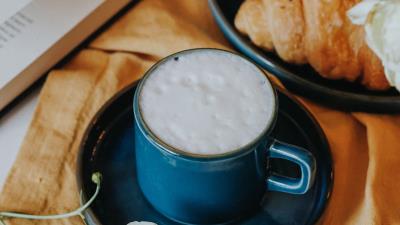 Cup drink baked goods 4k wallpaper