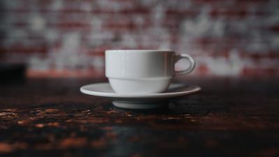 Cup saucer white 4k wallpaper