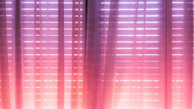 Curtains blinds pink 4k wallpaper