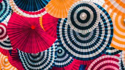 Decoration circles colorful 4k wallpaper