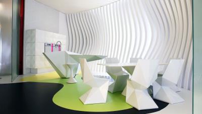 Design room interior table chair 4k wallpaper