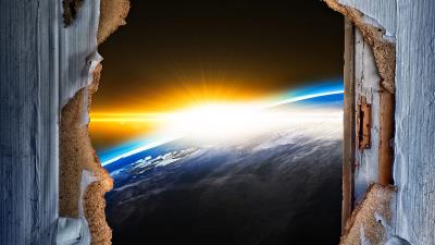 Door space view 4k wallpaper