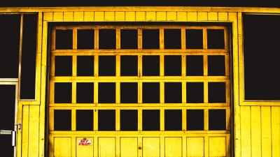 Door yellow window 4k wallpaper