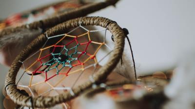 Dreamcatcher feathers decoration 4k wallpaper