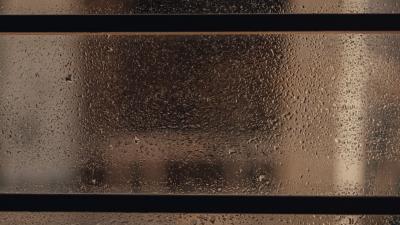 Drops glass window 4k wallpaper
