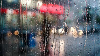 Drops stains glass 4k wallpaper