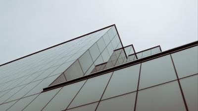 Facade bottom view building 4k wallpaper