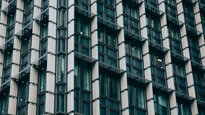 Facade windows structure 4k wallpaper