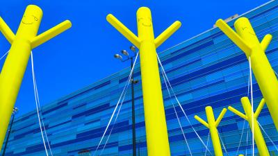 Figures smiles decoration 4k wallpaper