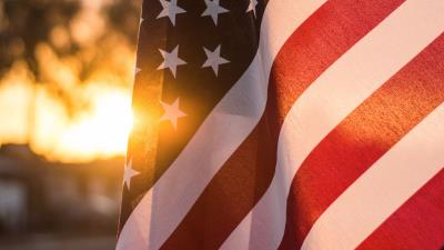 Flag usa sunlight 4k wallpaper