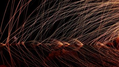 Freezelight long exposure lines 4k wallpaper