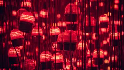 Garland bulbs light 4k wallpaper