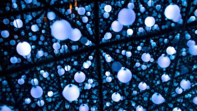 Garlands bulbs light picture 4k wallpaper