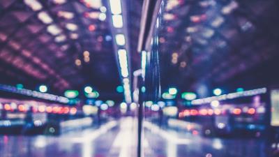 Glare blur points 4k wallpaper