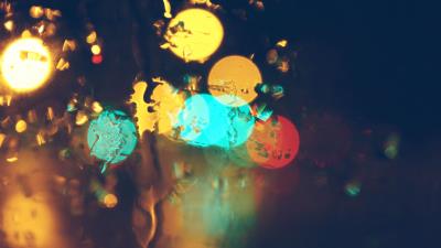 Glare surface circles colorfu 4k wallpaper