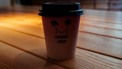 Glass coffee inscription 4k wallpaper