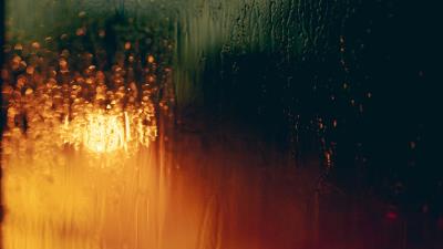 Glass drops rain 4k wallpaper