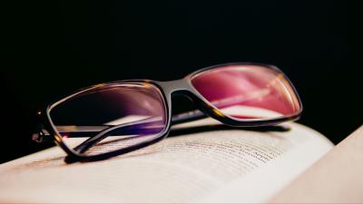 Glasses diopters lenses book 4k wallpaper