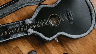 Guitar musical instrument boots 4k wallpaper