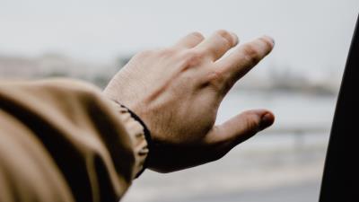 Hand fingers touch image 4k wallpaper