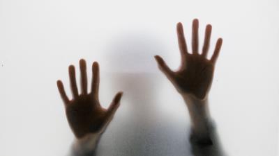 Hand glass silhouette 4k wallpaper