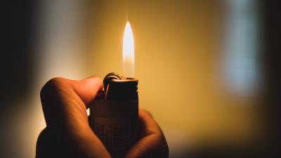 Hand lighter fire 4k wallpaper