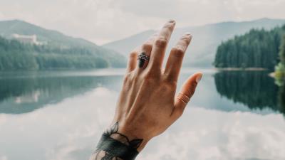 Hand tattoos touch 4k wallpaper