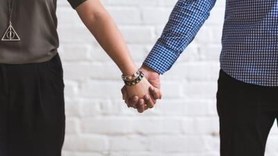 Hands hold love 4k wallpaper