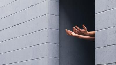 Hands window walls 4k wallpaper