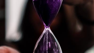 Hourglass glass sand 4k wallpaper