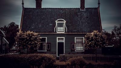 House country building 4k wallpaper