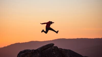 Jump cap sunset 4k wallpaper