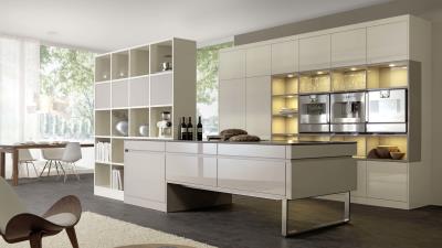 Kitchen dining room furniture interior high tec 4k wallpaper
